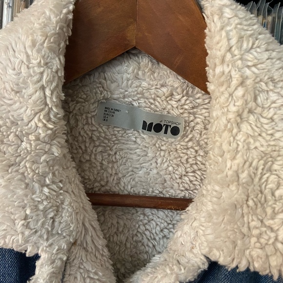 ❄️ Topman / ASOS Winter Sherpa Style Lined Denim / Jean Jacket ❄️ - Picture 16 of 16